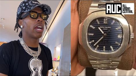 lil baby sold a fake watch|lil baby patek watch.